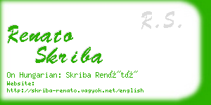 renato skriba business card